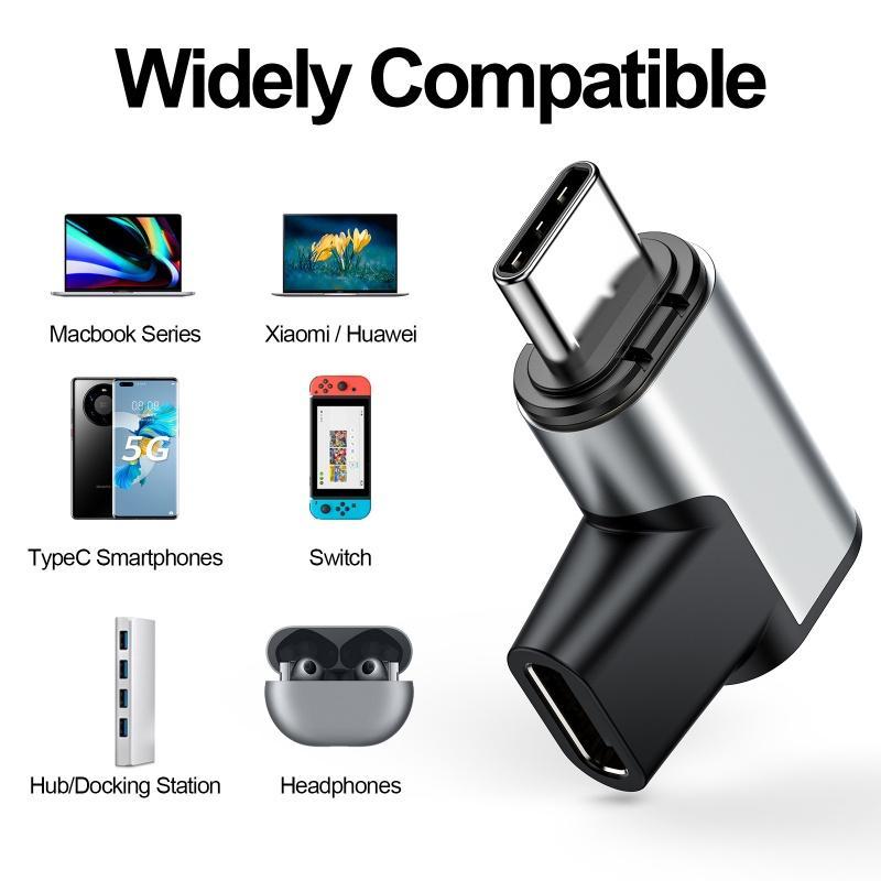 Đầu Chuyển Đổi Sạc FONKEN Sạc Nhanh Type-C USB 3.1 Màu Đen Cho laptop táo