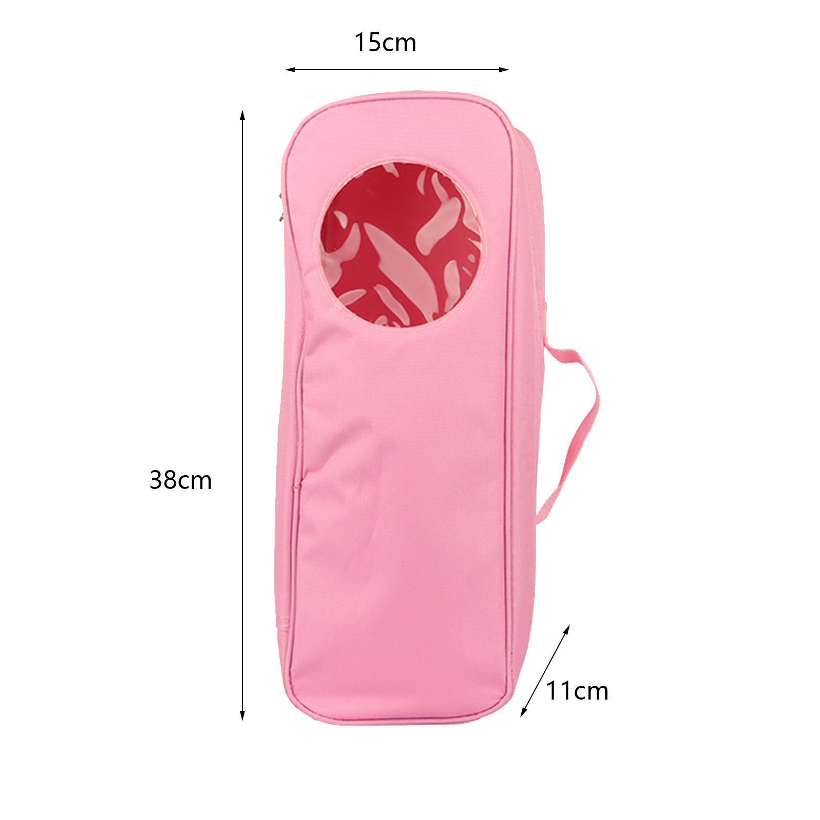 Doll Storage Bag Doll Toy Organizer with Clear Window Carrying Bag Suitcase Zipper Doll Case for 14'' Girl Doll Closet Wardrobe Makeovers