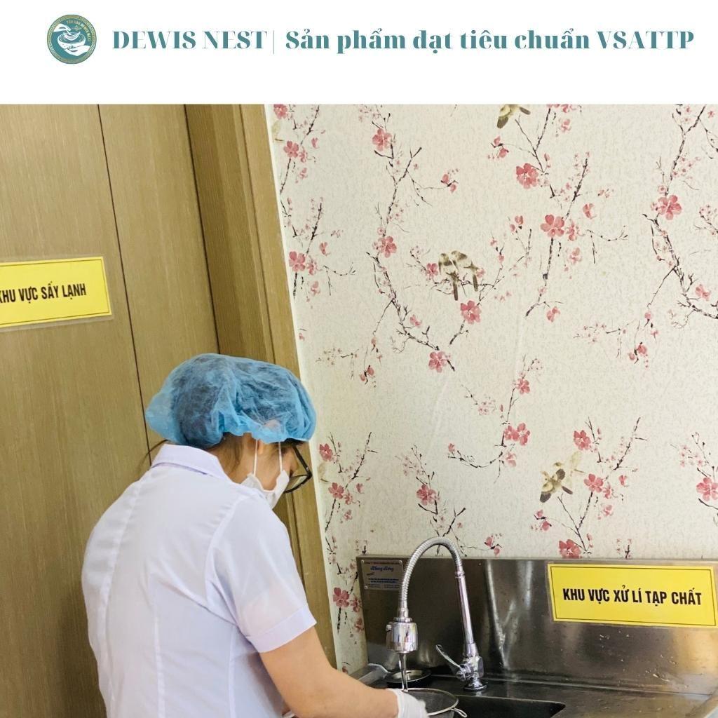 Tổ yến sào nguyên chất kèm nguyên liệu và hũ chưng - DEWIS NEST