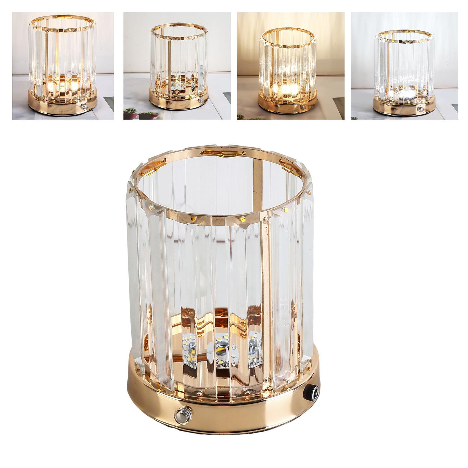 Bedside Table Lamp LED Night Light USB Rechargeable Dimming for Living Room
