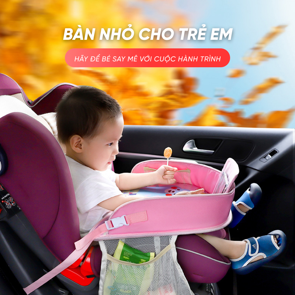 Bàn nhỏ cho em bé trên xe ô tô, bàn mini cho bé trai bé gái