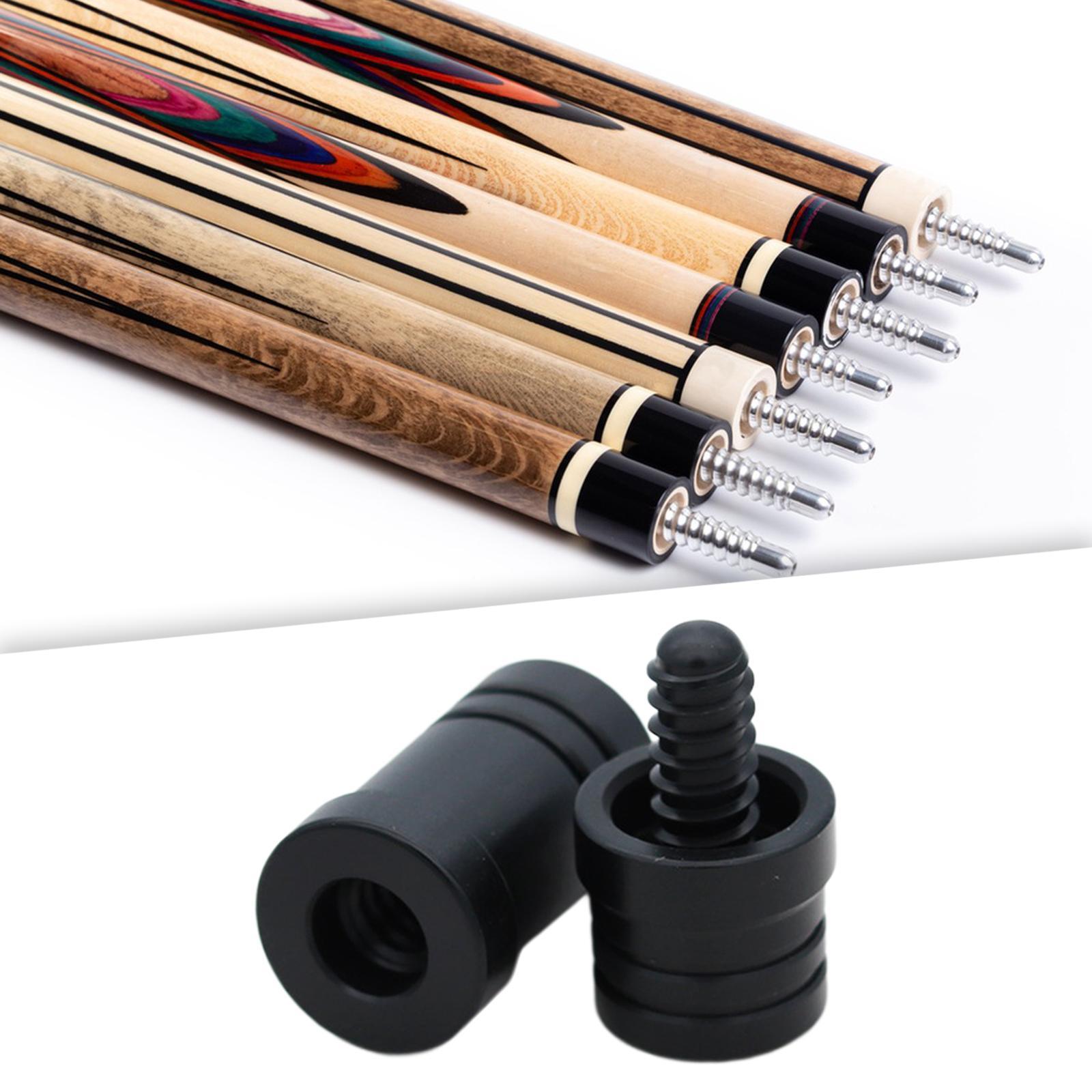 Billiard Cue Joint Protector Black Ergonomic Design Joint Protectors for Pool Cue Billiards Sticks, Pool Cue Sticks Protectors