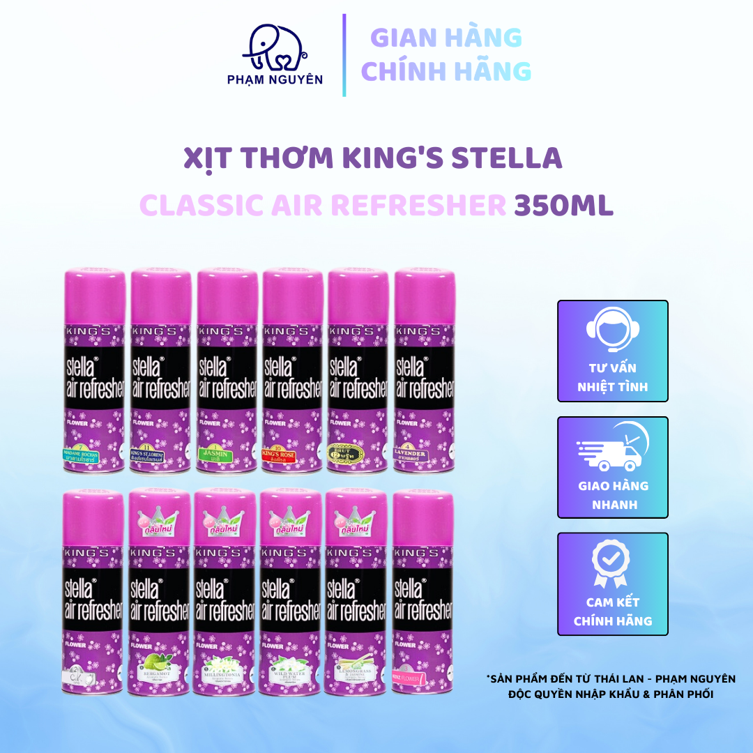 XỊT PHÒNG KING'S STELLA CLASSIC AIR REFRESHER 350ML