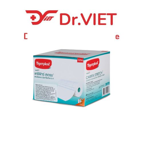 băng keo co giãn Carifix Stretch (10cm x 10m) băng cố định y tế đàn hồi cao dùng quấn vết thương thể thao phục hồi bảo vệ da thoáng khí bám dính tốt không gây kích ứng phù hợp gia đình phòng khám bệnh viện y tế chuyên dụng cao cấp chính hãng uy tín tốt!!!