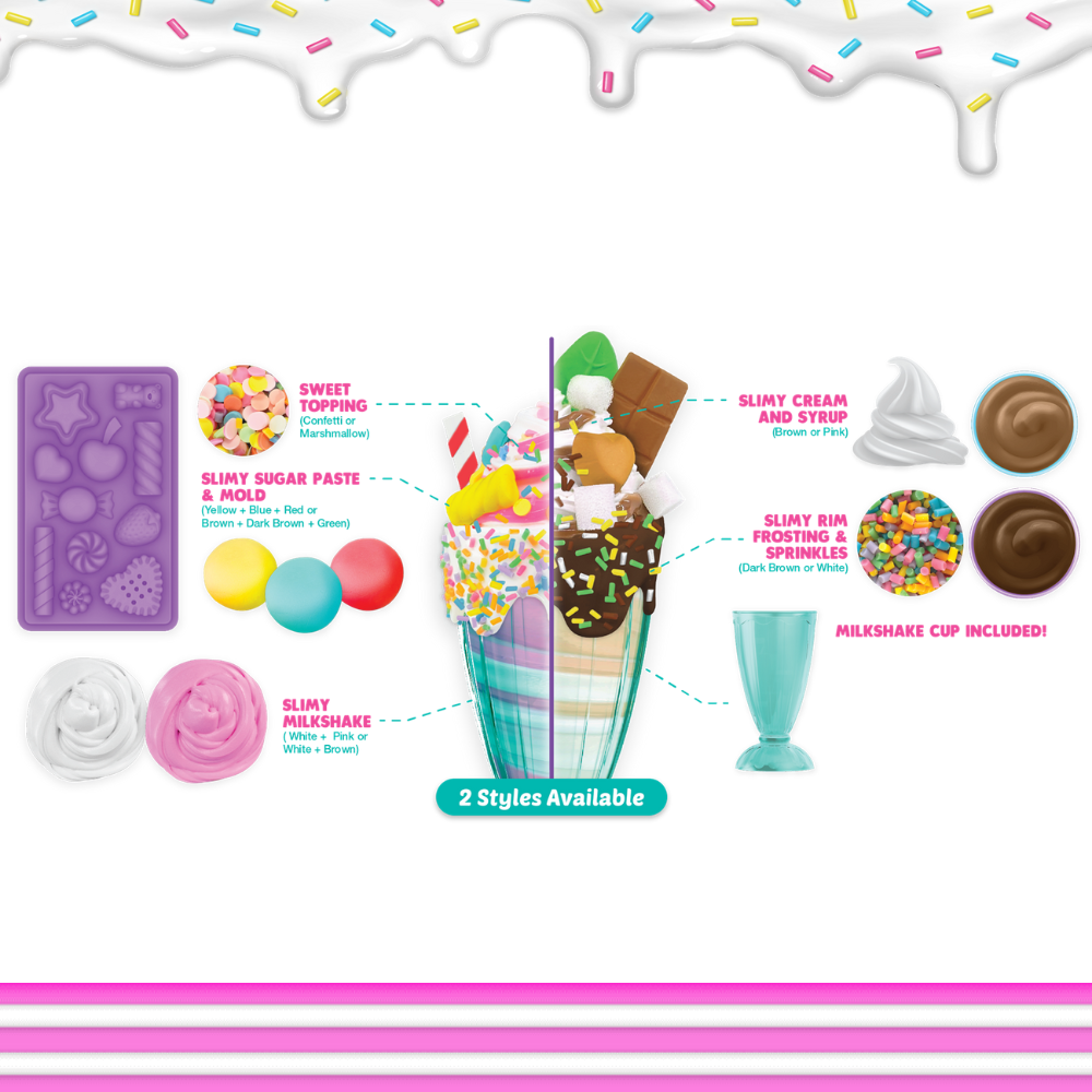 Đồ Chơi Bộ Slime Làm Sinh Tố Milkshake Chocolate Cookie Thơm Lừng SLIMY CHO/36100