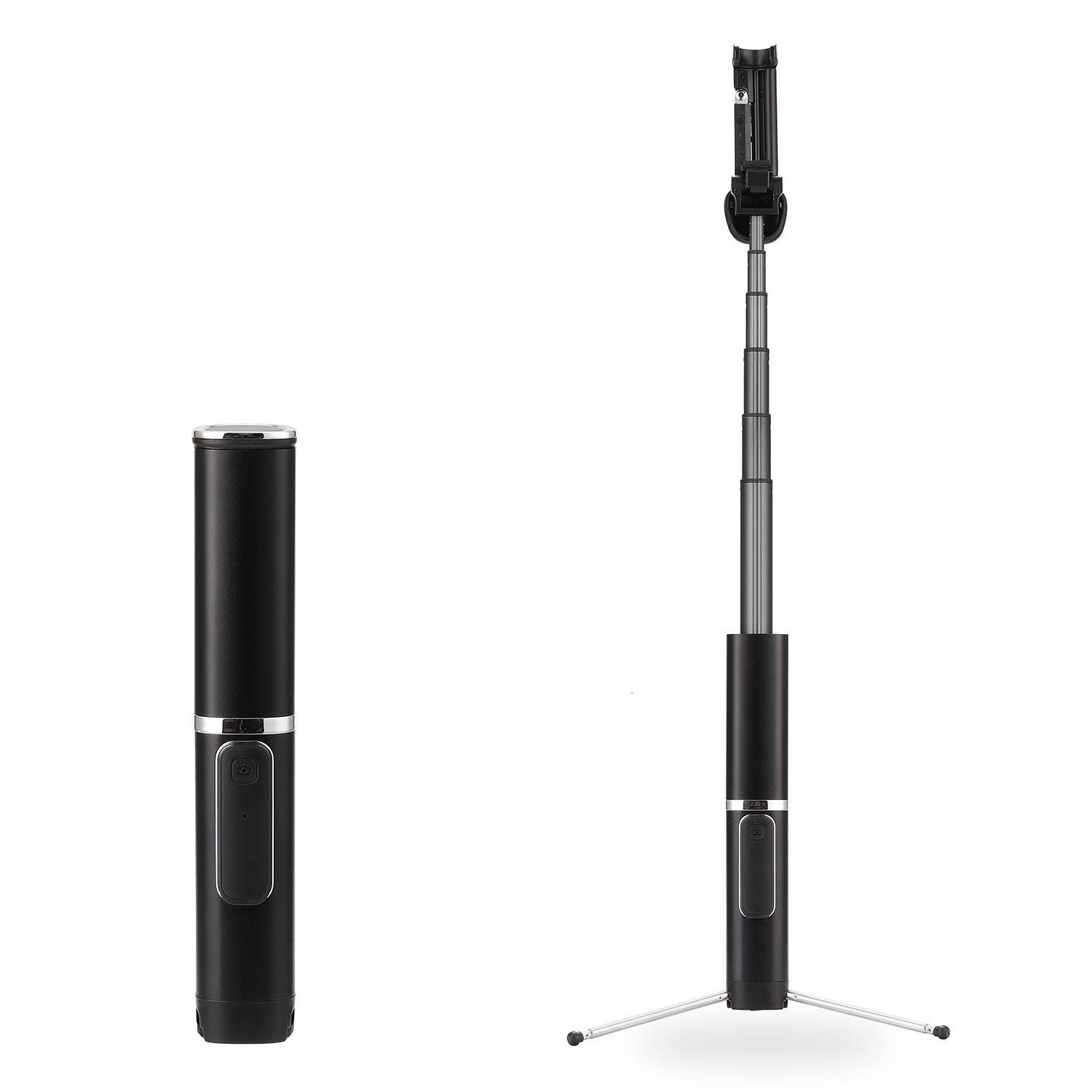 Gậy chụp ảnh tự sướng Monopod không dây đa chức năng dành cho điện thoại di động Có thể gập lại-Màu bạc