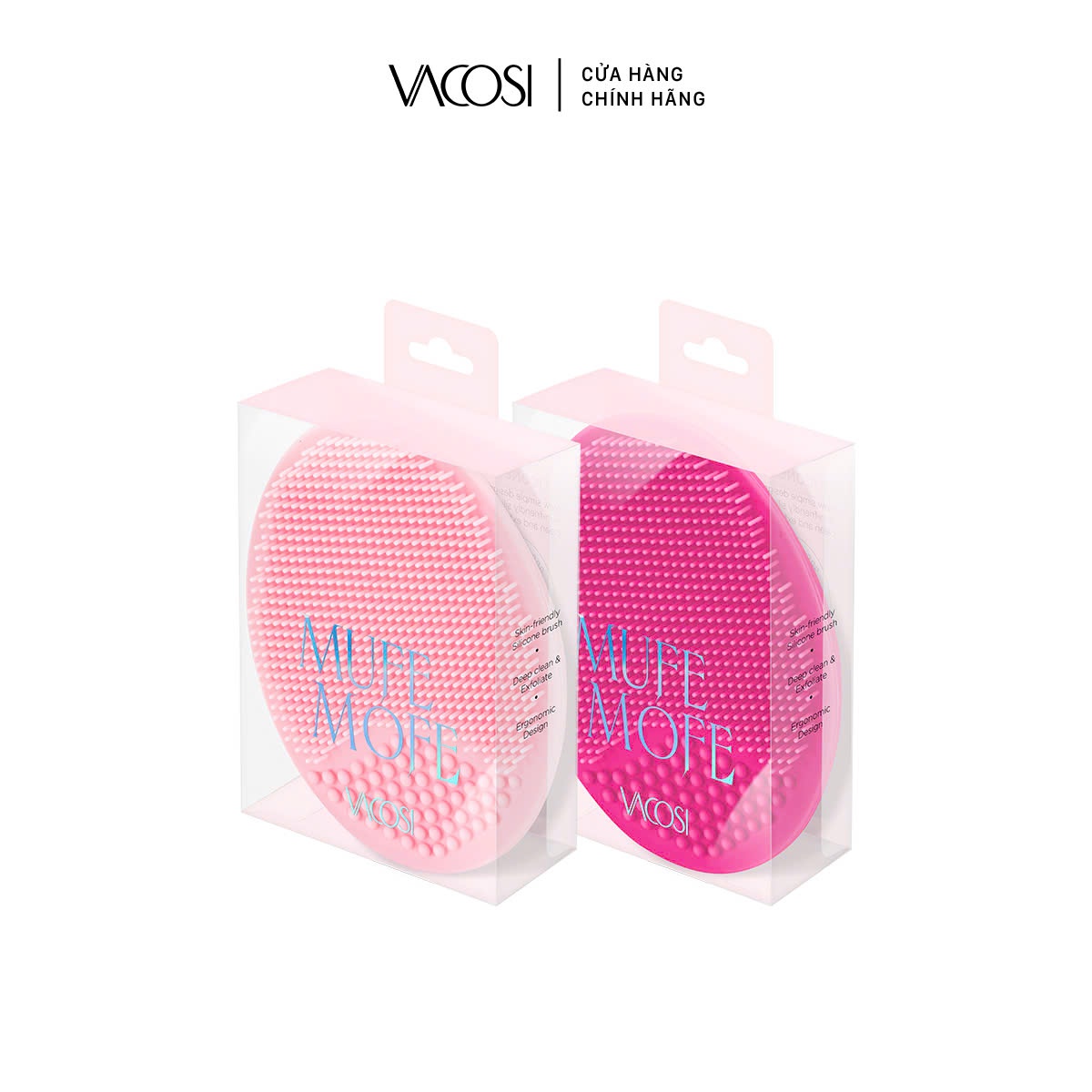 Miếng Rửa Mặt Silicone Đa Năng (cỡ lớn) VACOSI SILICONE FACE CLEANSER - DC12