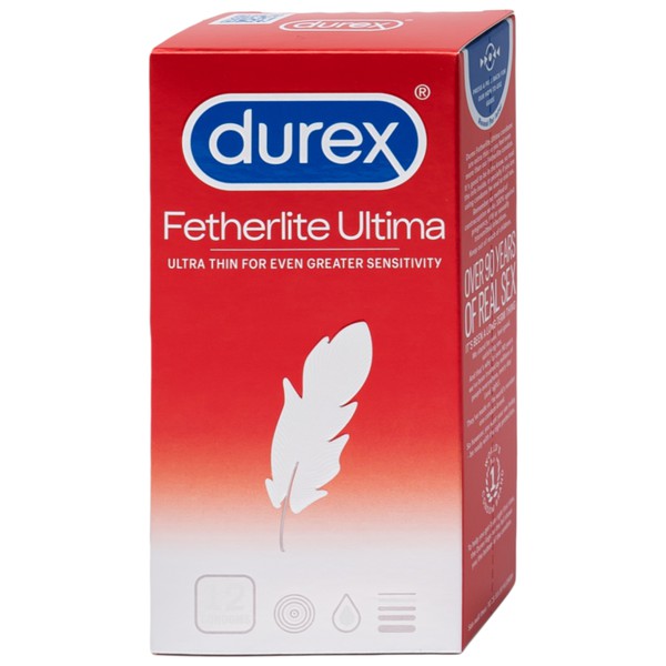 Bao cao su Durex siêu mỏng Fetherlite Ultima - 12s - Nhập khẩu Thái Lan