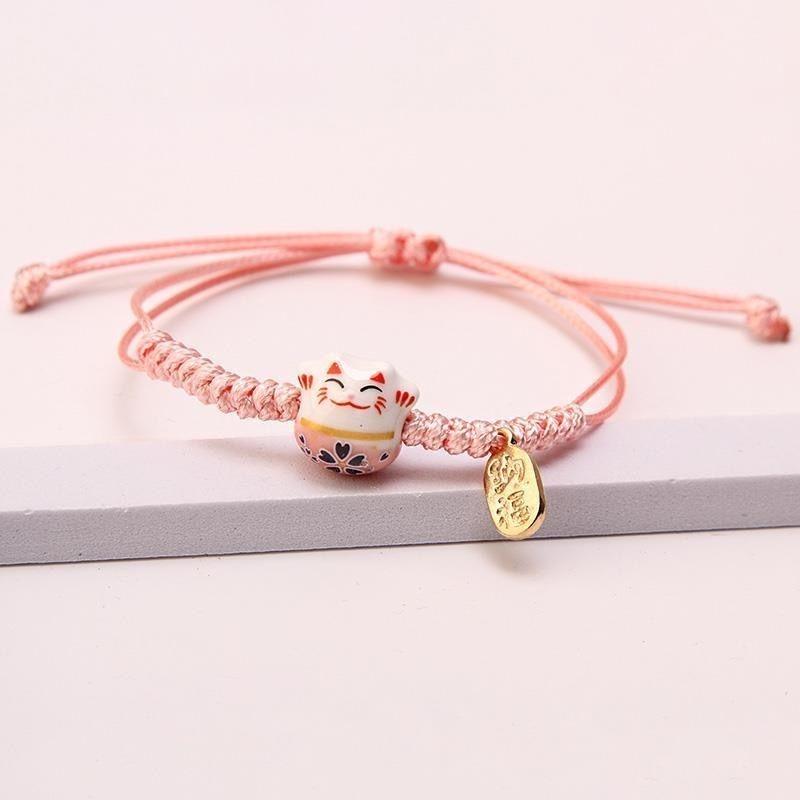 Bộ sưu tập vòng tay mèo thần tài dễ thương mang lại may mắn