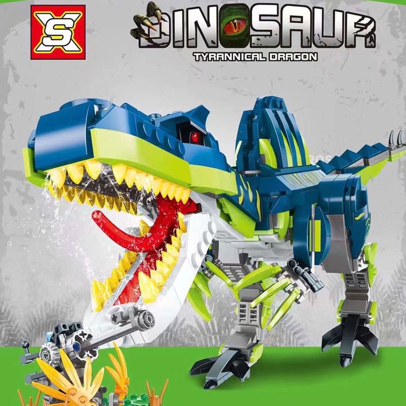 714 PCS LẮP GHÉP NONLEGO KHỦNG LONG SPINOSAURUS 9084