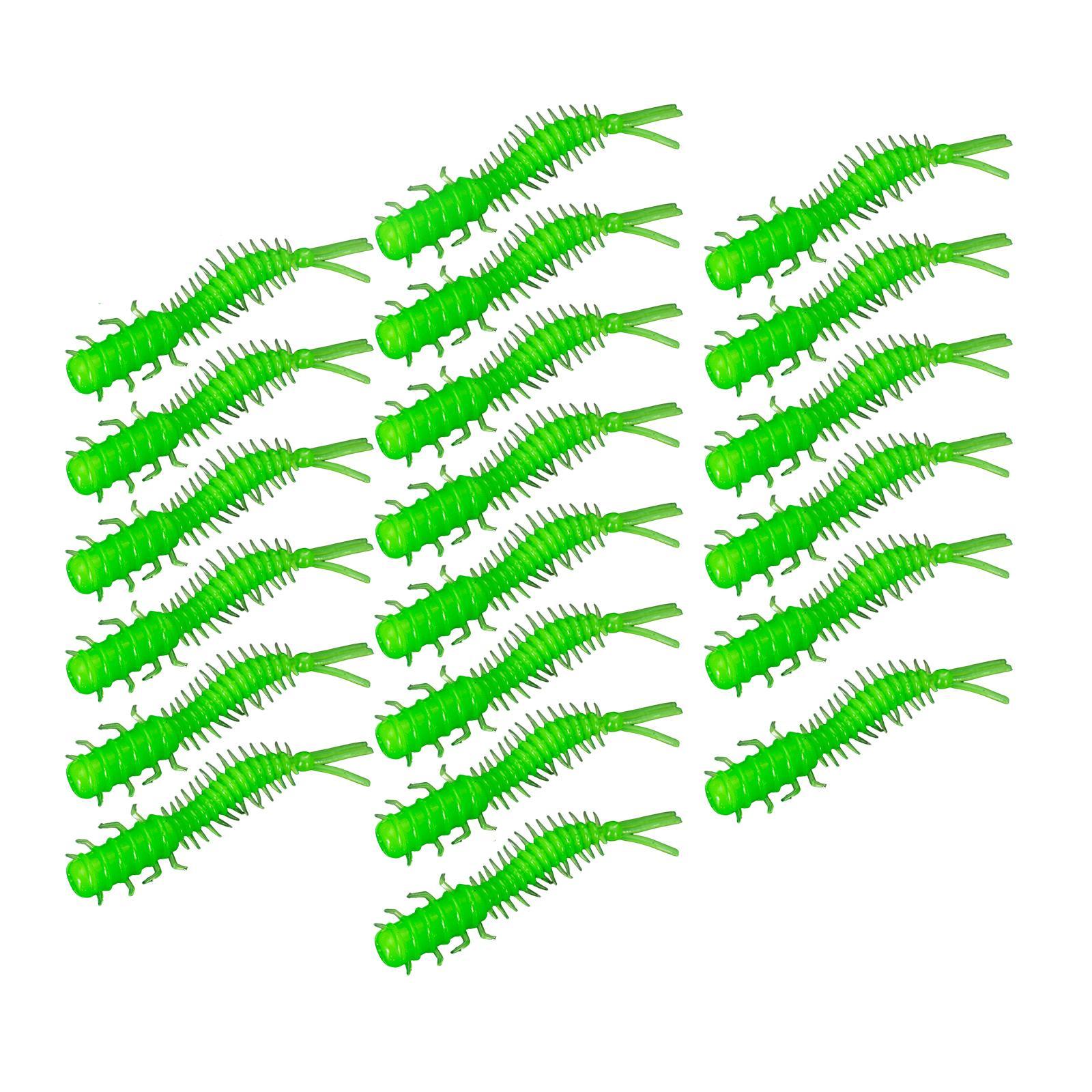 20x Soft Fishing  Spiral Tail Baits Set for Saltwater Sea Fishing