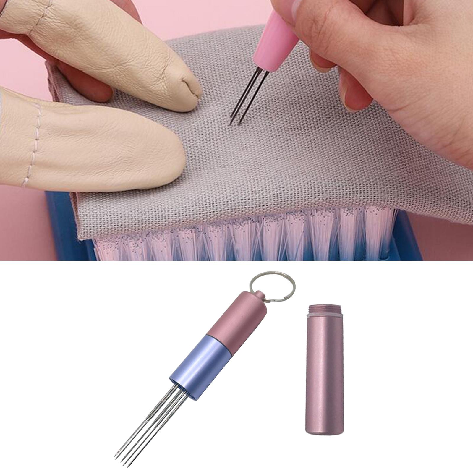 Felting Needle Handle w/ 6 Needles Mixed Sizes Wool Felt Tool Set Supplies