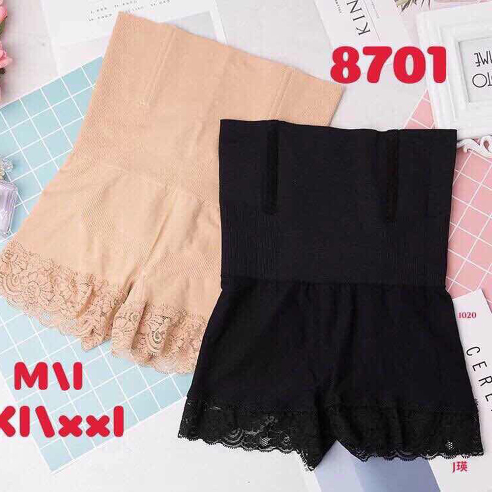 QUẦN GEN BỤNG MẶC VÁY DÁNG ĐÙI CHỐNG CUỘN VIỀN REN- QG180