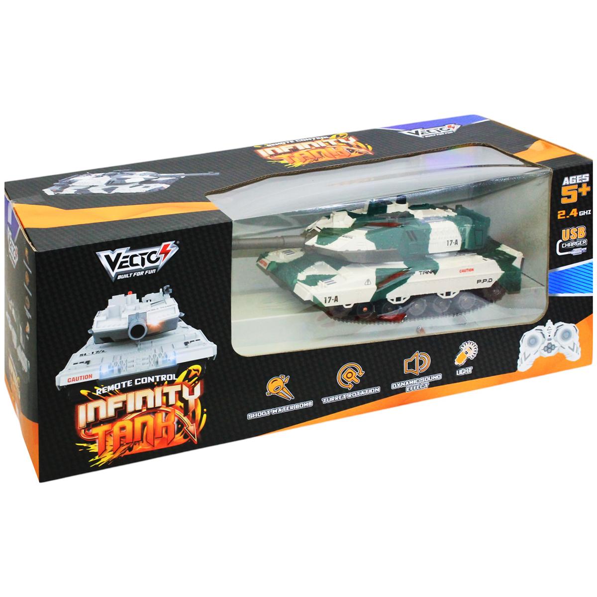 Đồ Chơi Xe Tăng Vô Cực Điều Khiển Từ Xa - Vecto VT8434A/GR - Màu Xanh Lá