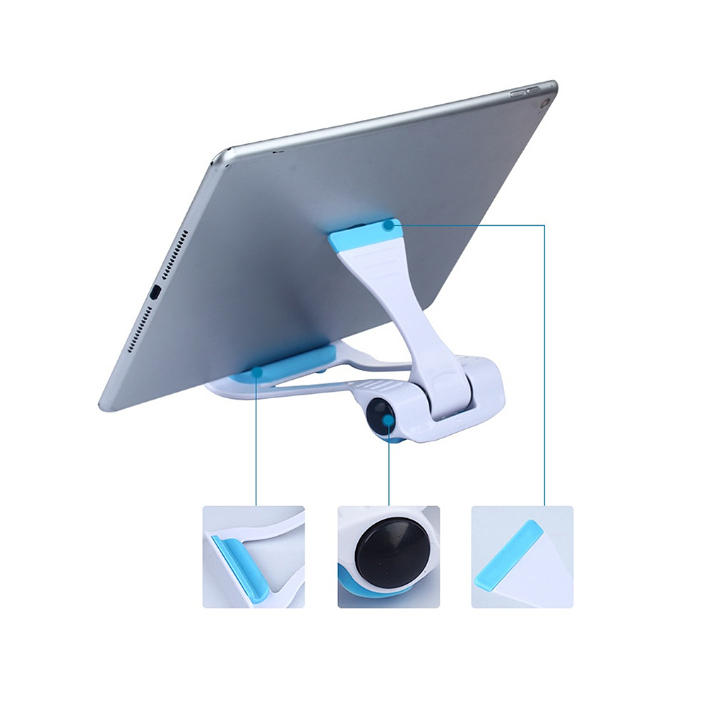 Universal Adjustable Phone Tablet Stand Portable Folding Desktop Bracket Mobile Phone Tablet Holder Black