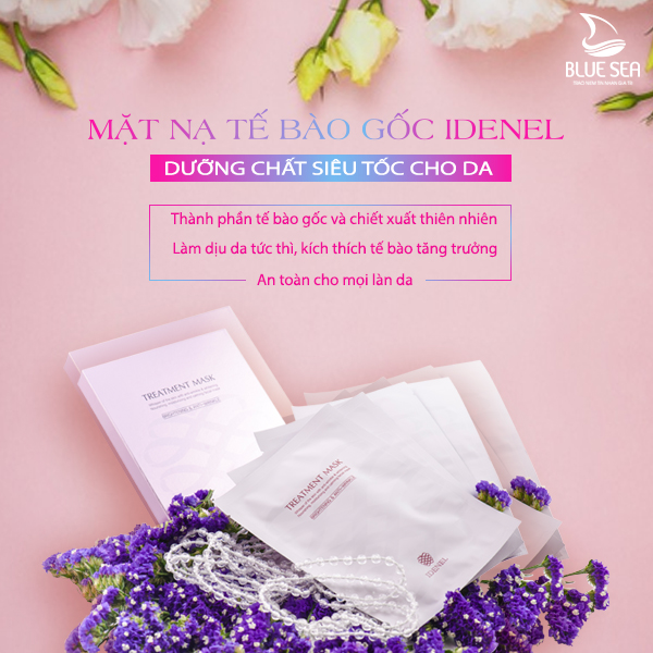 Mặt nạ tế bào gốc Idenel - Tăng cường độ ẩm siêu tốc cho da