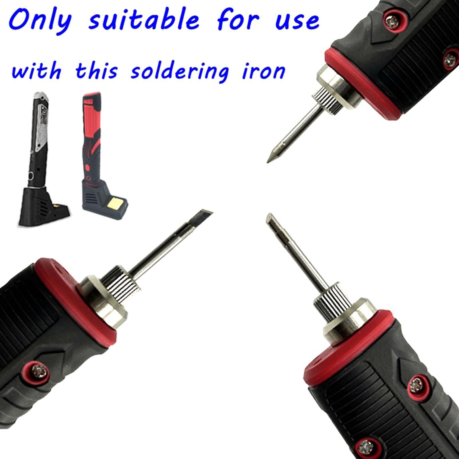 4x Soldering Tips Soldering Iron Head USB Soldering Head for E10 Interface