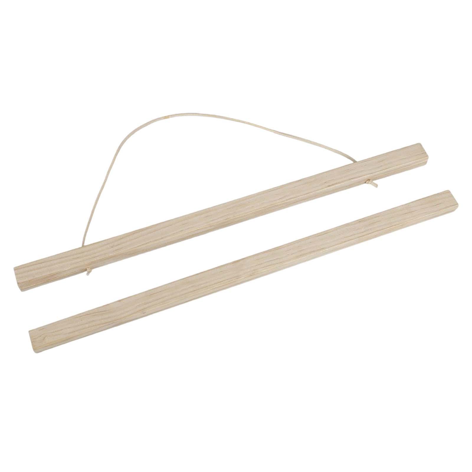 Poster Hanger Frame Wooden for Maps Painting Scroll Picture Clip