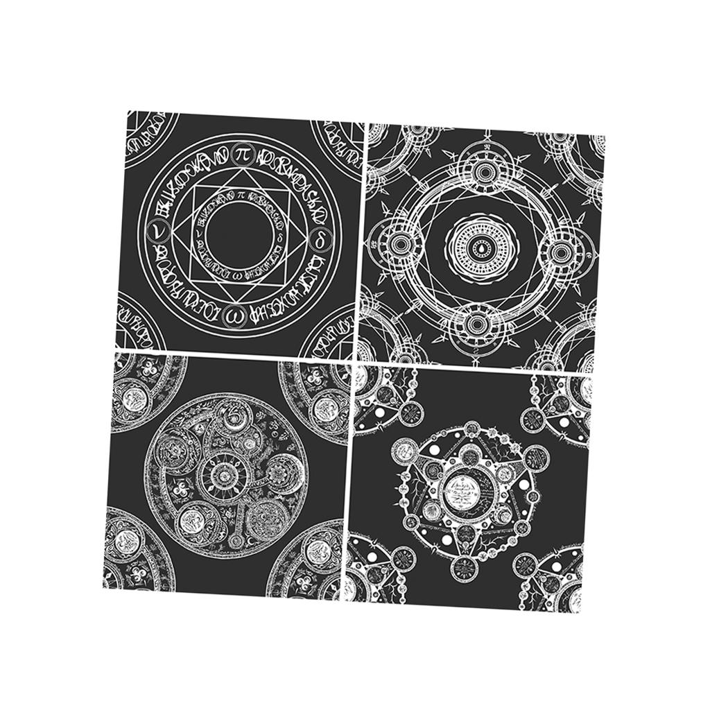 2pcs/set Creative Moroccan Self-adhesive Wall Floor Tile Sticker Home Decor