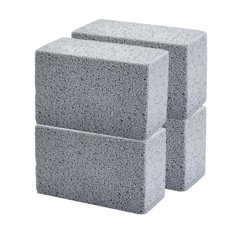 4 Vỉ Nướng Sạch Gạch Khối Thịt Nướng Vệ Sinh Đá BBQ Giá Đỡ Vết Bẩn Dầu Mỡ Bụi Tiện Ích Phụ Kiện Nhà Bếp BBQ Dụng Cụ