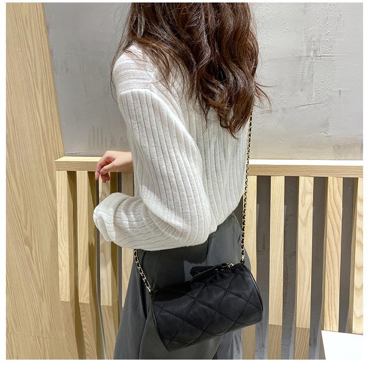 Túi xách nữ đeo chéo hình trống, hình trụ, vải dù chống thấm nước phong cách hàn quốc DC05