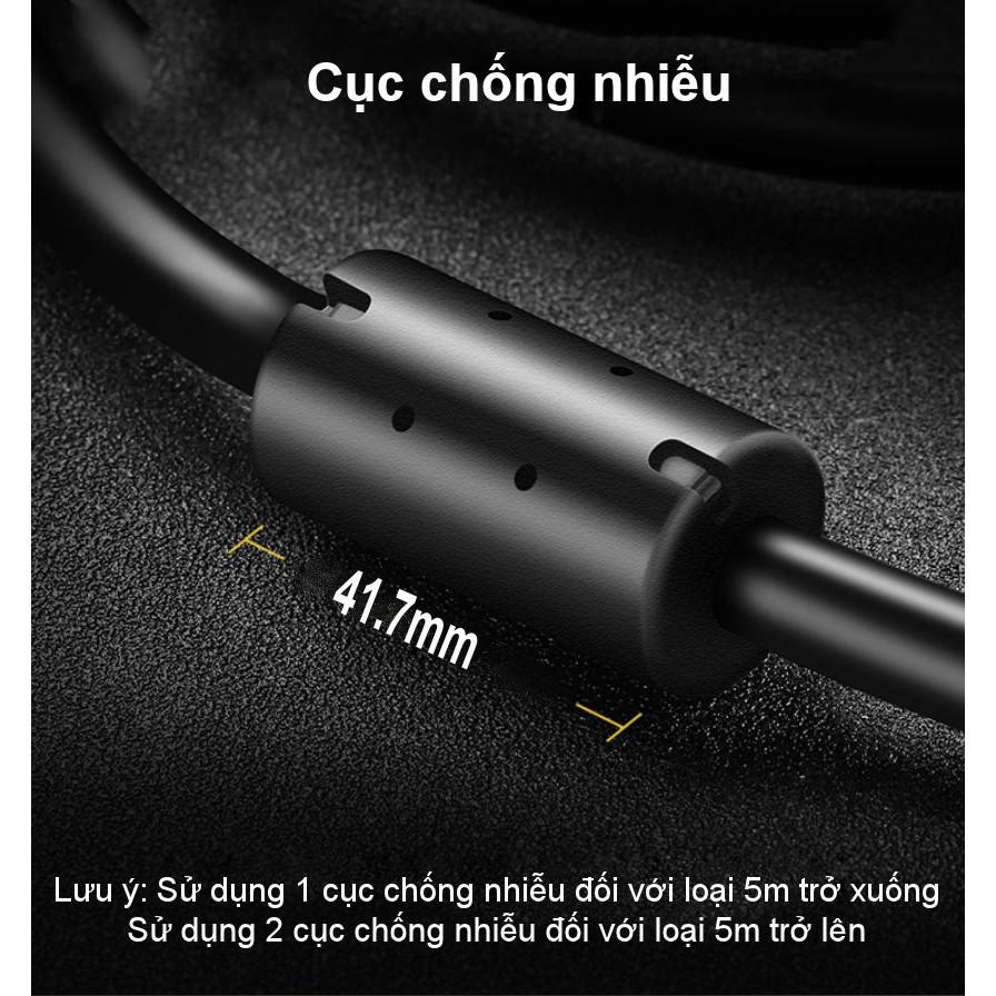 Dây VGA dùng cho máy tính bàn, hoặc kết nối từ máy tính sang màn hình, dài 1-30m UGREEN VG101 - Hàng chính hãng