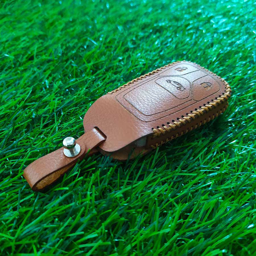 Bao da chìa khóa dành cho smartkey xe hơi Audi A3, A4, A5, A6, A7, A8, A4L, A6L, Q5, Q7