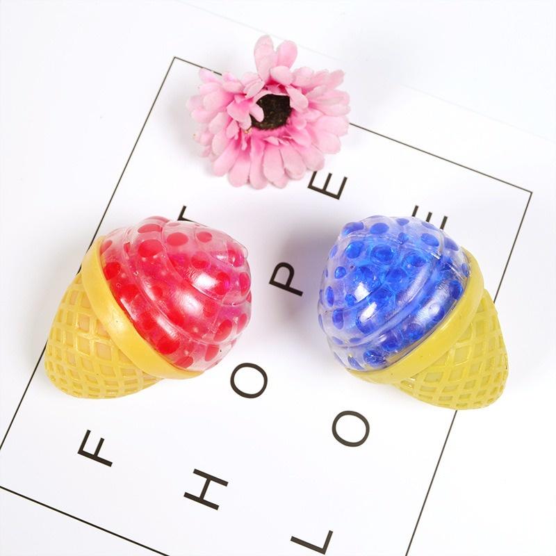 Đồ chơi kem ốc quế bóp ra hạt nở GUDETAMA SQUISHY