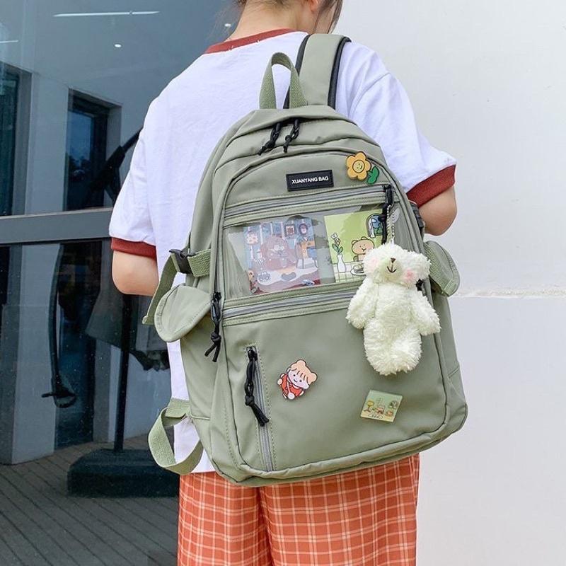 Balo Đi Học Uzllang Ngăn Trong Chưng Đồ