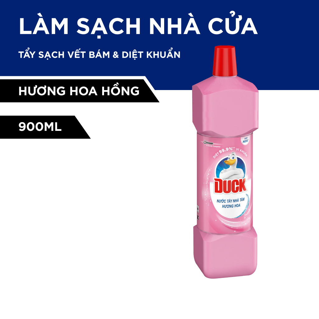 DUCK Tẩy Rửa Nhà Tắm Hương Hoa Hồng 900ml