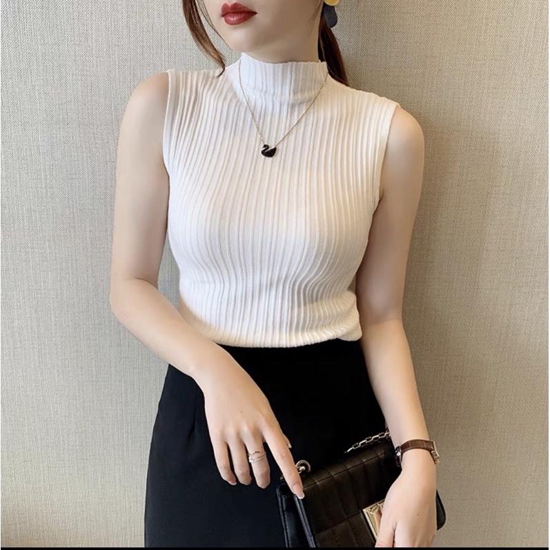 Áo len cổ kín thanh lịch Hàn quốc