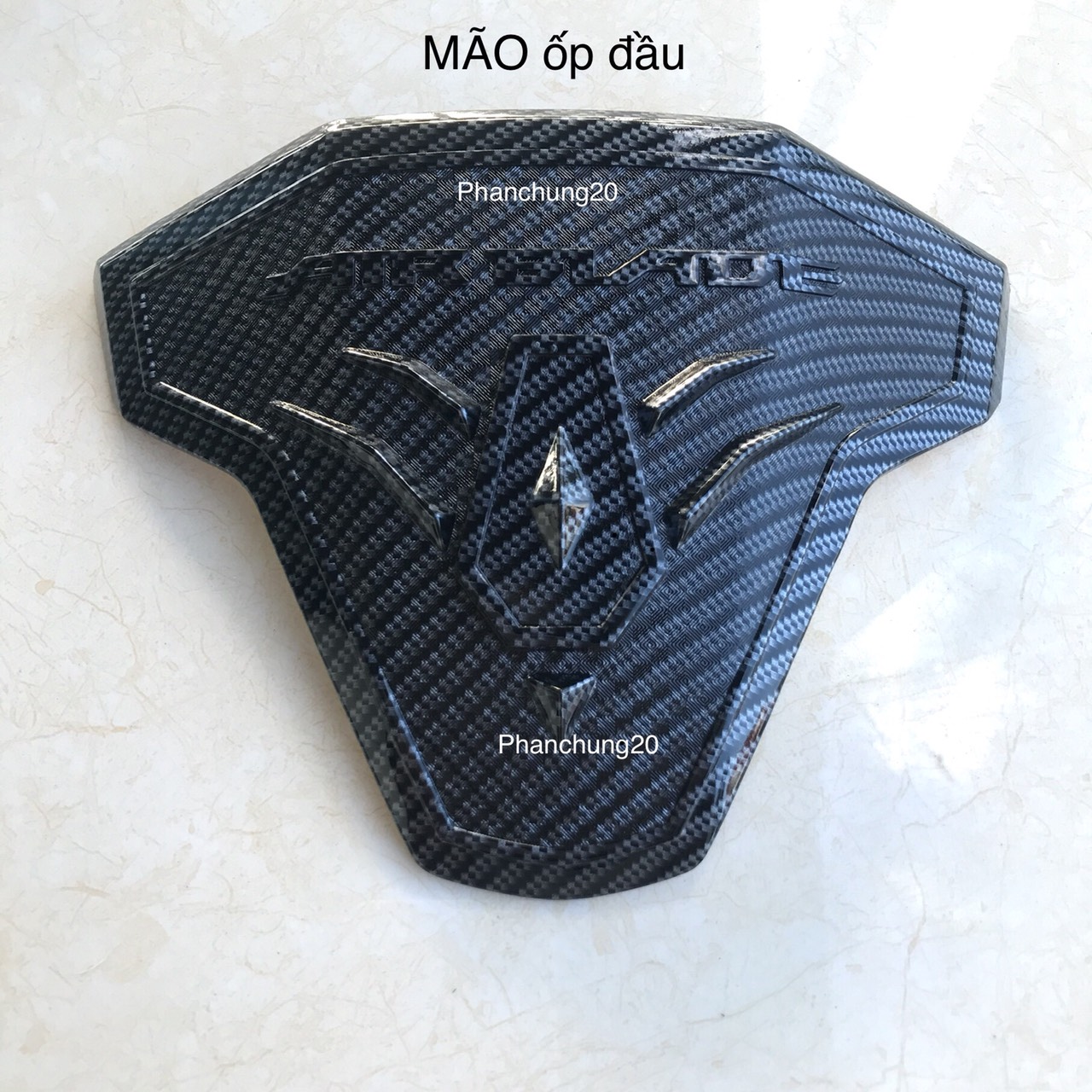 ỐP MÃO TRÊN DÙNG CHO ĐỜI XE AB 2016 2017 2018 2019 CACBON