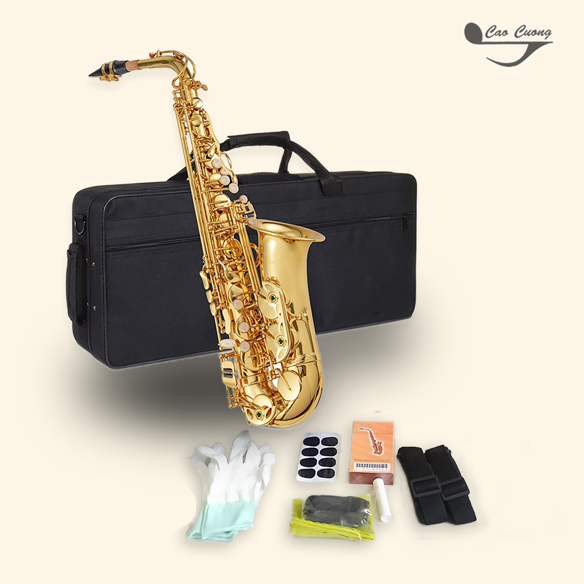 Kèn Saxophone Alto Mới, Tặng Đầy Đủ Phụ Kiện