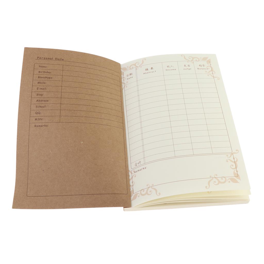 Casual/Business Style Notebook for Account，5 Columns