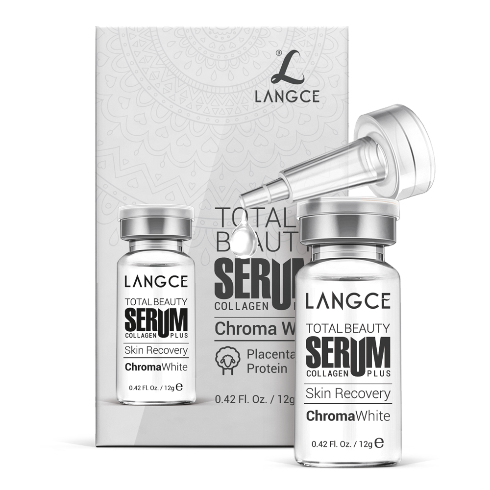 SERUM TOTAL BEAUTY COLLAGEN+ NHAU THAI CỪU TRẮNG DA NGỪA LÃO HOÁ 12ml - HỘP BẠC LANGCE