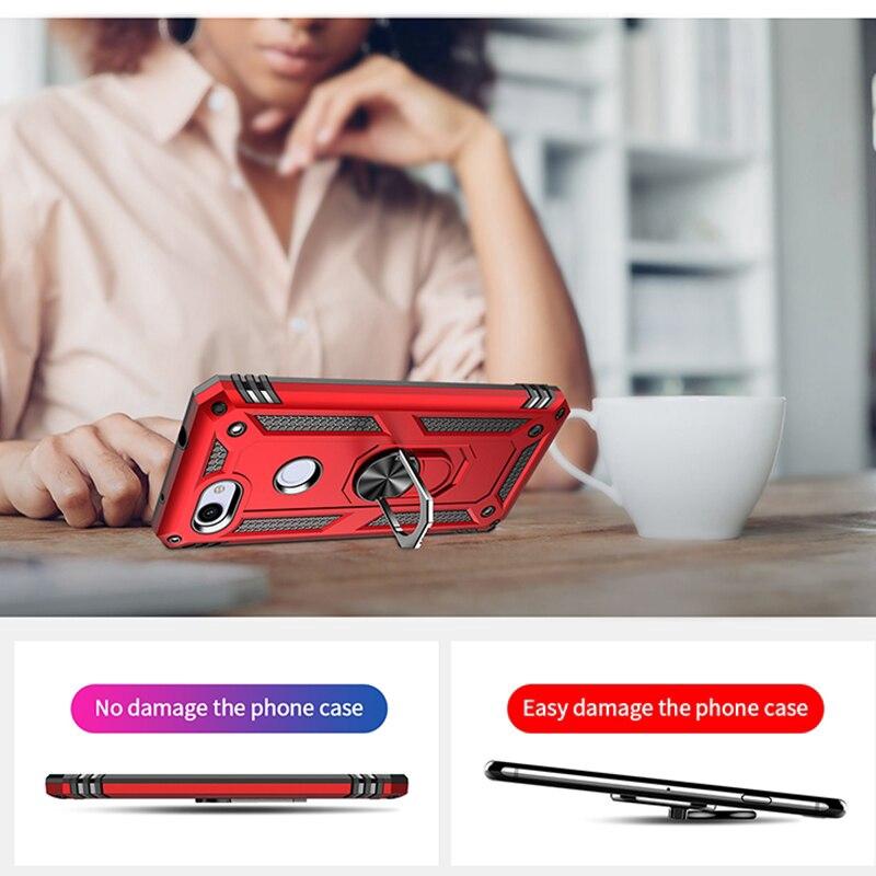 Ốp lưng giáp cứng có nhẫn chống cho điện thoại Google Pixel 3A XL
