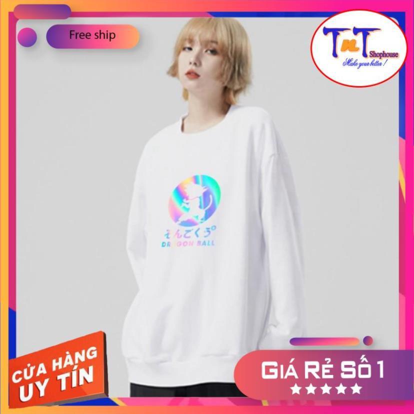 AS44 Áo Sweater Dragon Ball Phản Quang, Aó Nỉ Dài Tay Nam Nữ Cá Tính thời trang cao cấp