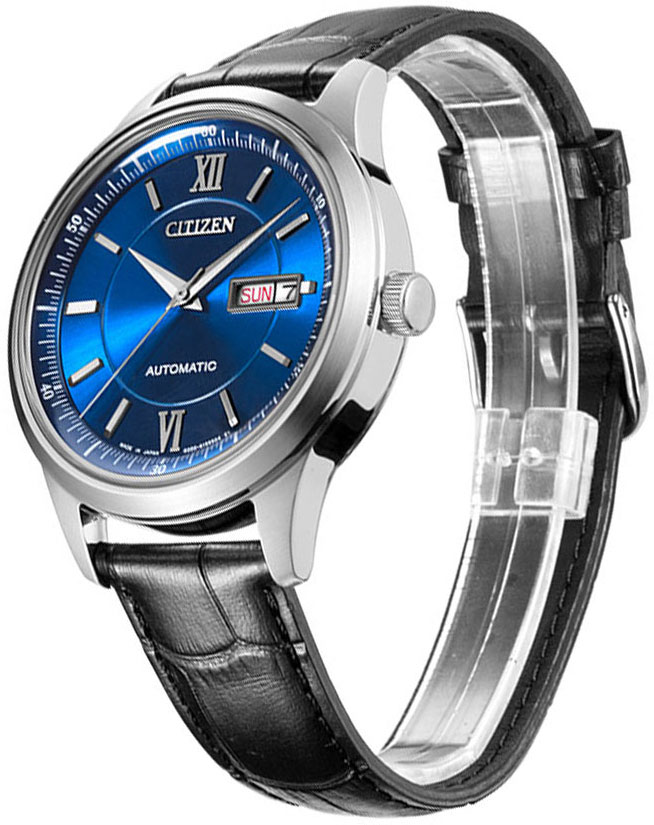 Đồng Hồ Nam Citizen Dây Da NY4050-03L - Mặt Xanh