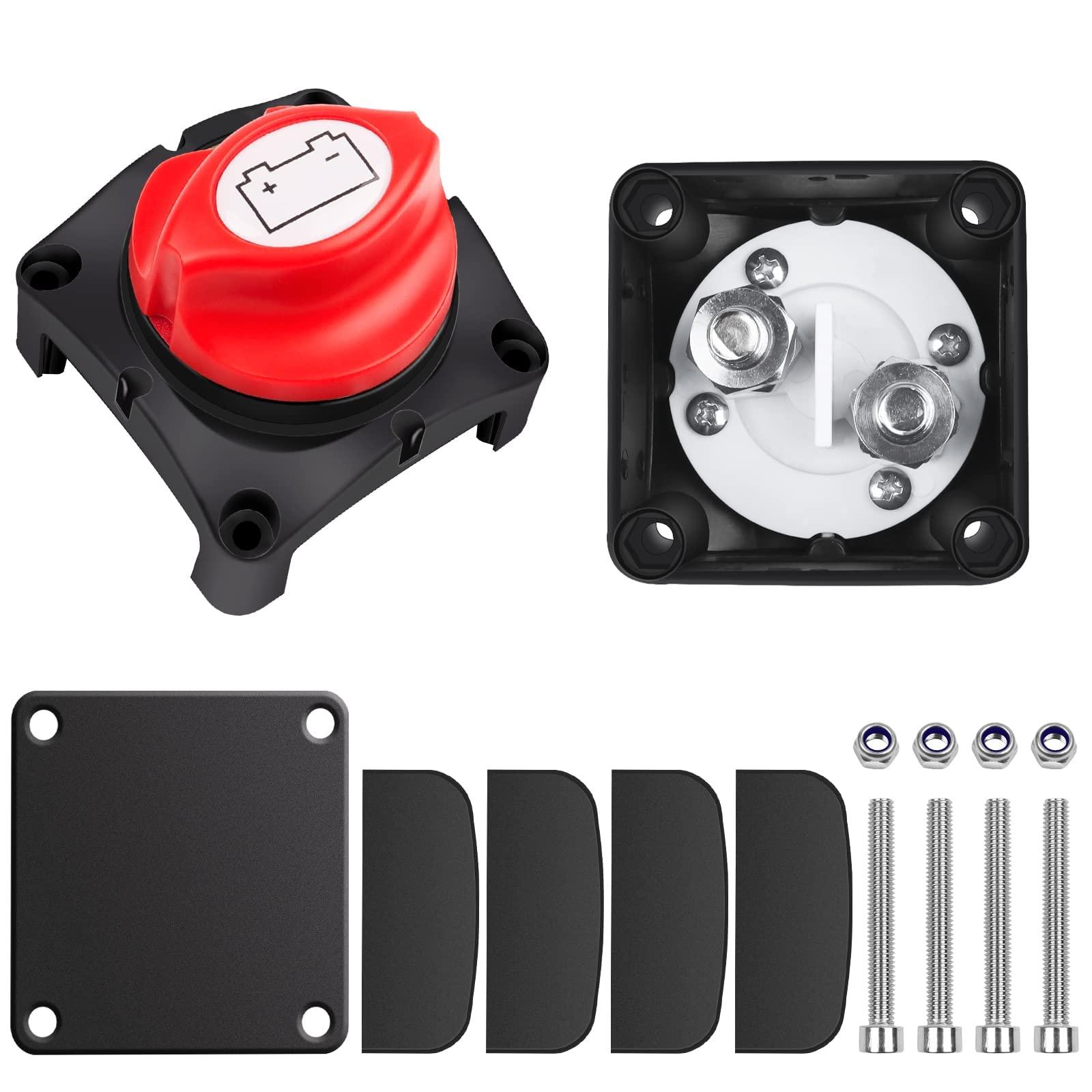 Bộ tách pin 12V 24V 48V Công tắc pin 1-2-Both-Off, 300A Công tắc chuyển mạch chính.