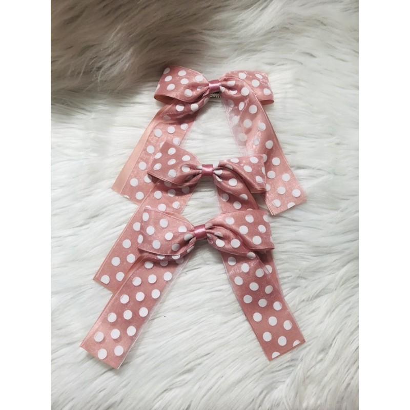 Kẹp tóc nơ. KT 12 x 15cm. Có 2 kiểu