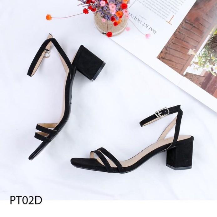 Sandal gót vuông quai mảnh MÃ HG_S3