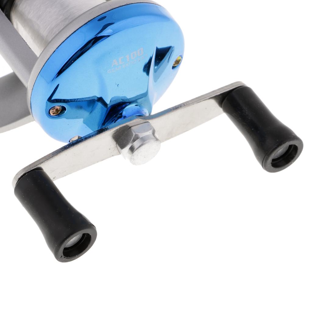 Mini Trolling Reel Winter Ice Fishing Reel Wheel Baitcasting Drum Reel Jig Hooks