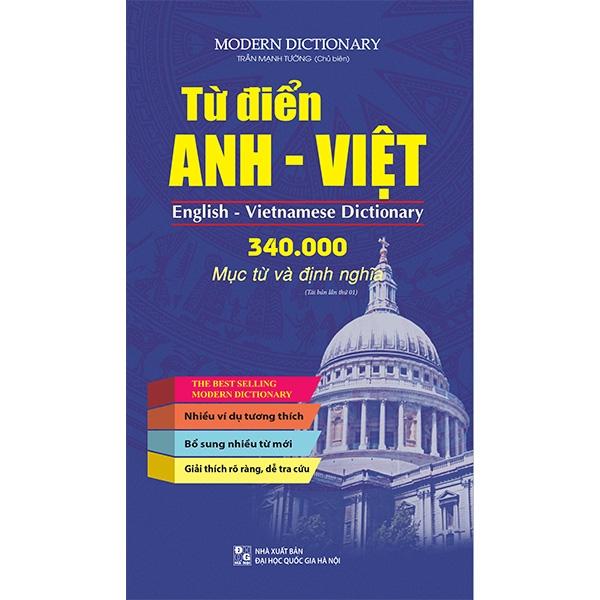 Sách - Từ Điển Anh-Việt - 340.000 Mục Từ Và Định Nghĩa (Tái Bản 2024)