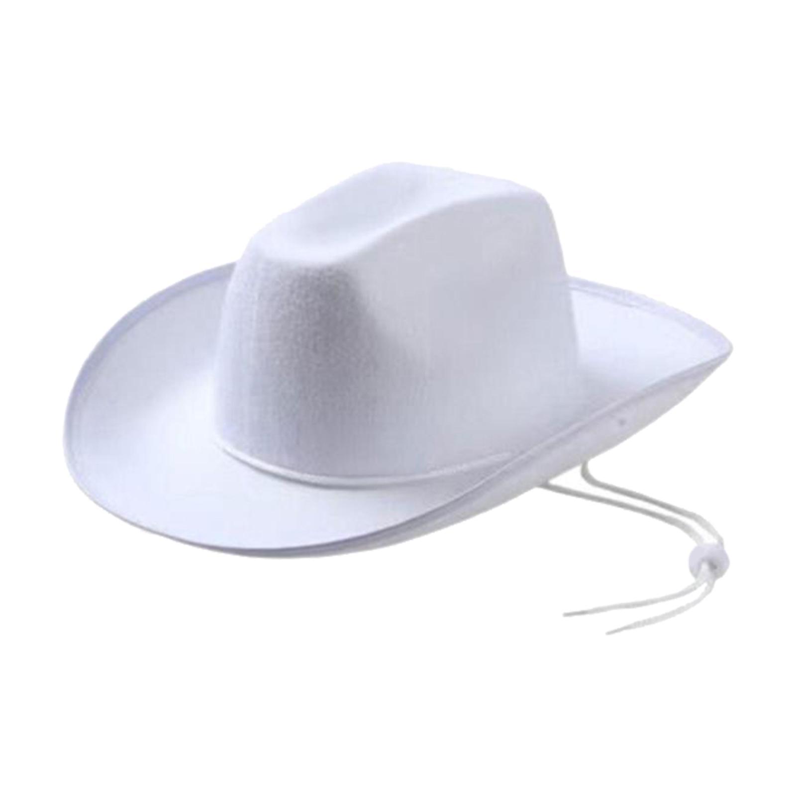 Cowgirl Hats Western Cowboy Hat Decorative Fashion Wide Brim Hat Jazz Hat for Wedding Music Festival Unisex Adults Performance Men Women