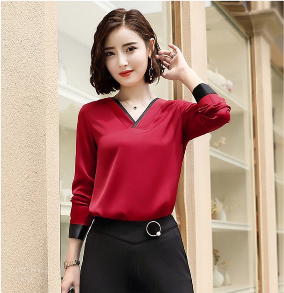 ÁO SƠ MI CỔ VIỀN MÀU