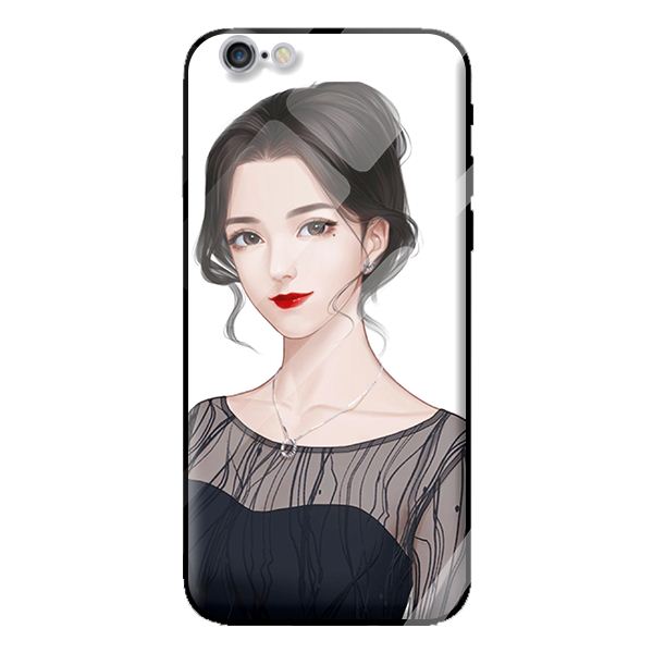 Ốp lưng kính cường lực cho iPhone 6s Girl 219 - Hàng chính hãng