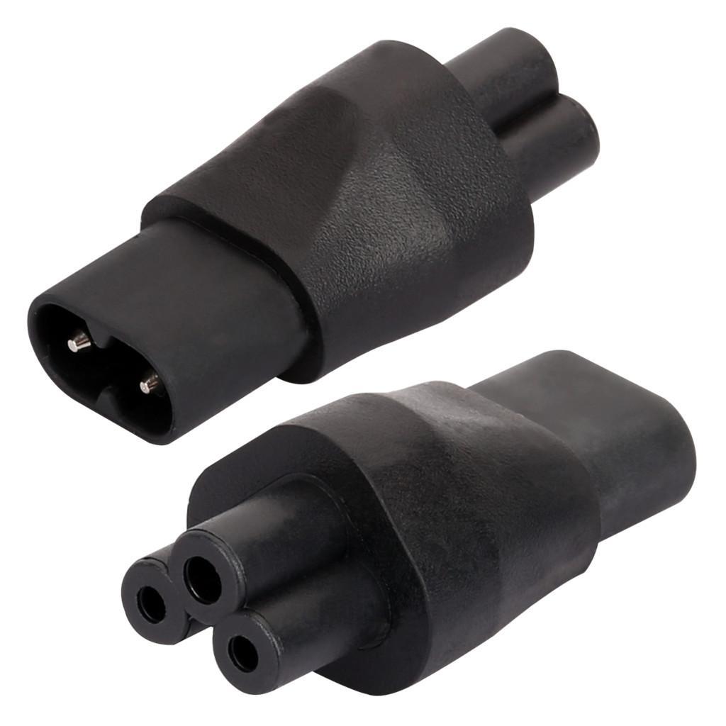New IEC 320 C8 male to C5 plug female Power adapter