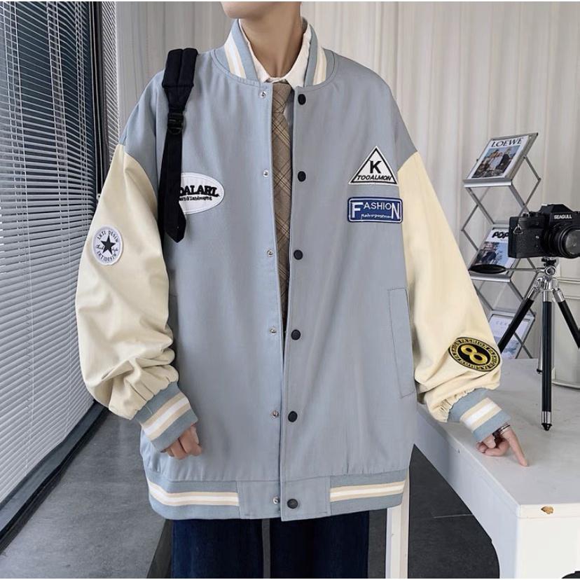 Áo Khoác Bomber Nam Nữ Vải Dù 2 lớp Logo In Số 8 Fashion Phong Cách Bóng Chày Cá Tính Siêu Ngầu Siêu Chất
