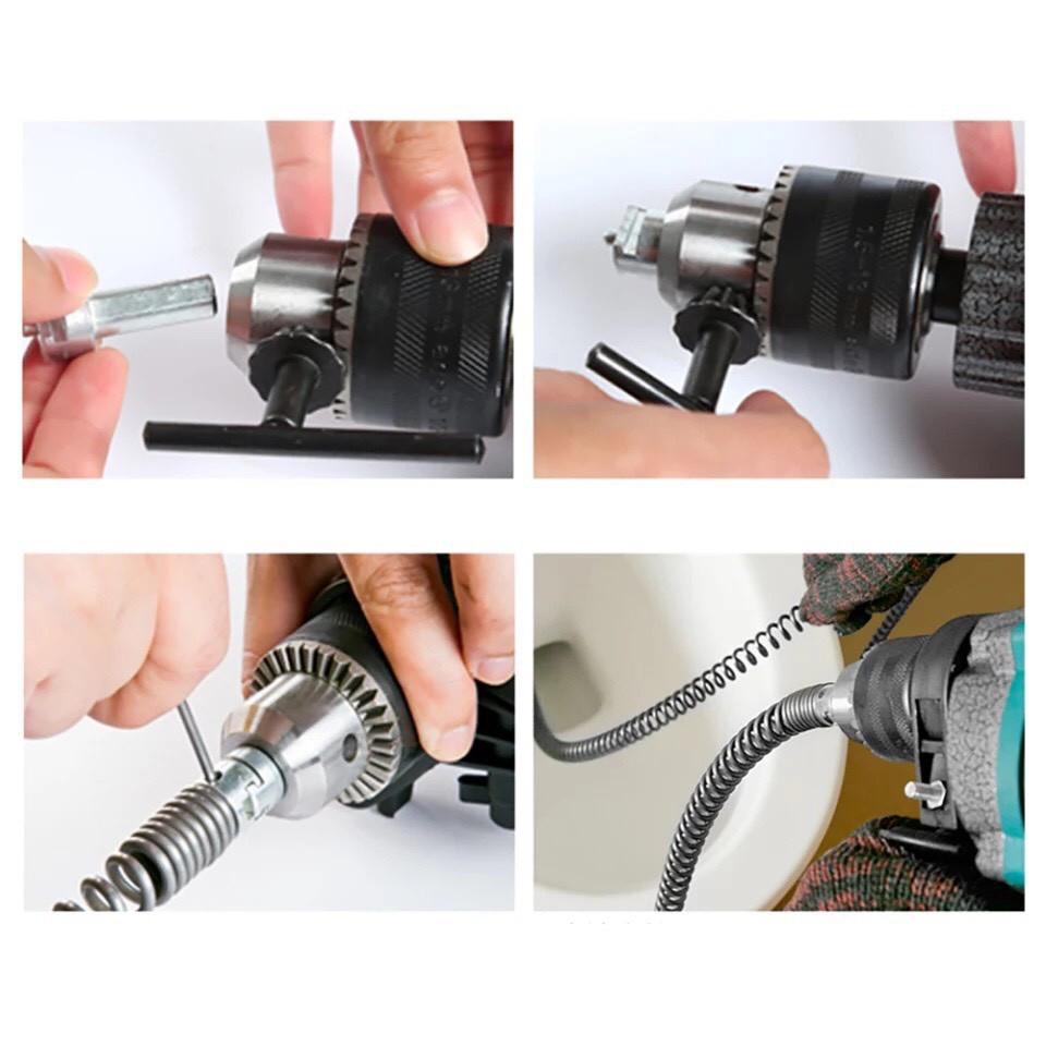 Dây thông tắccống,đường ống đường kính 16mm dài 3m dùng cho máy khoan và tay quay