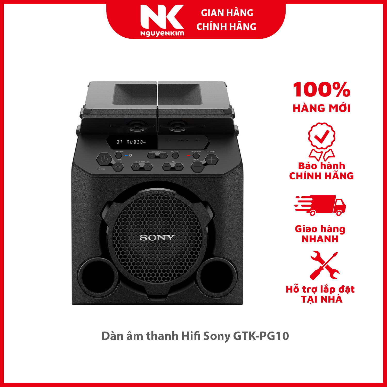 Dàn âm thanh Hifi Sony GTK-PG10 - Hàng chính hãng